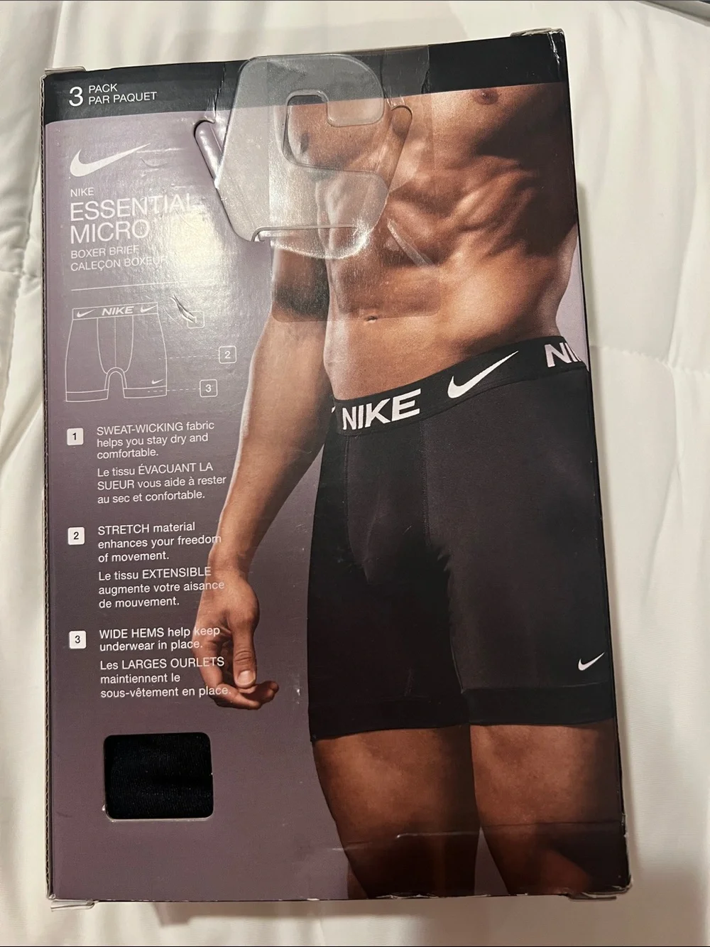 Nike Essential Micro Boxer Briefs — (3 Pack)